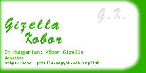 gizella kobor business card